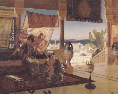 Rudolf Ernst Femmes filant au Maroc (mk32) china oil painting image